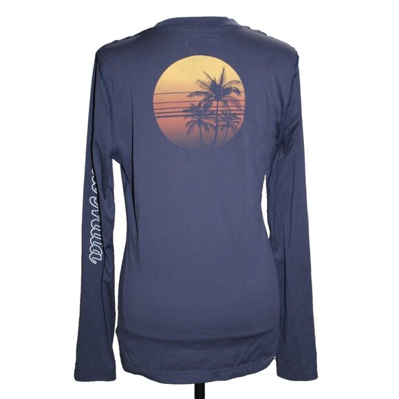 James Perse Tops - James Perse Standard Punta Mita Tee Long Sleeve T Shirt Navy Blue Sunset 4 L
